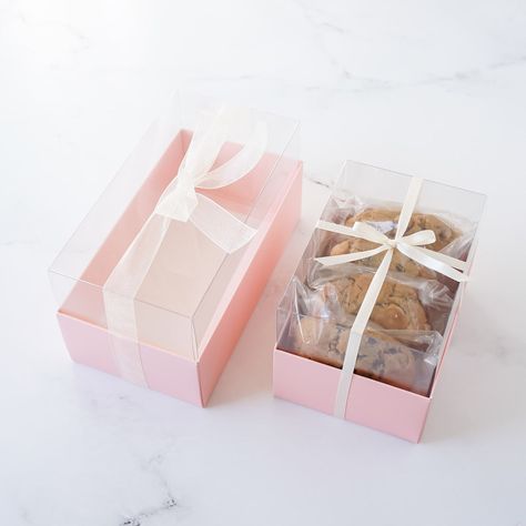 Bakery Boxes – The Kitsune & Co. Dessert Boxes Gift, Pie Box, Macaron Boxes, Cookie Boxes, Pink Cookies, Bakery Boxes, Printed Candles, Cookie Company, Dessert Boxes