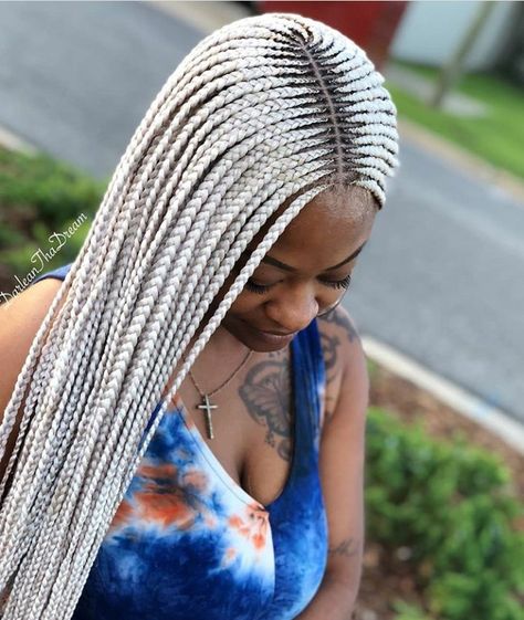 Silver Braids, Winter Hairstyles For Black Women, Black Hair Wigs, Hair Unit, Natural Hair Wigs, Long Hair Wigs, Blonde Braids, Braids For Black Women, Cornrow Hairstyles