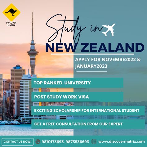 Study In New Zealand? Apply for November 22 & February 23! Get Free Consultation from Experts on *Course Selection *Fees, Intakes, Scholarships *Post-study work rights *Student Visa #studyabroad #StudyinNewZealand #Victoria UniversityofWellington #toiohomaiinstitute #NewZealandAdmissionWeek #StudyinNewZealand #studyinuk #studyabroad #educateandelevate Study Abroad Uk Aesthetic, Scholarship Poster Design, Abroad Study, Admissions Poster, Wedding Resort, Education Poster Design, Australia Visa, Egyptian Beauty, Study In New Zealand