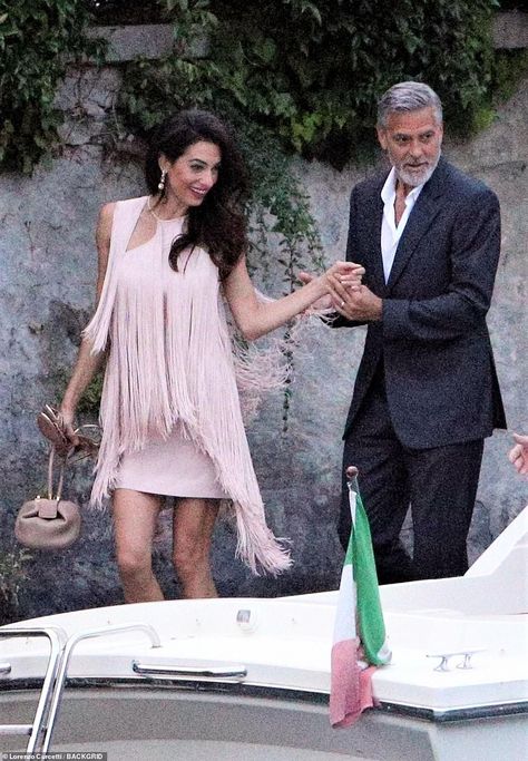 George and Amal Clooney PIC EXC: Couple step out for dinner with Stella McCartney and her husband | Daily Mail Online Alma Clooney, International Lawyer, Amal Clooney Wedding, Dinner With Husband, Amal Alamuddin Style, Outstanding Outfits, Amal Alamuddin, Human Rights Lawyer, Office Chic