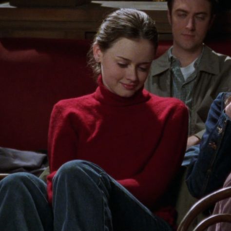 Red Turtleneck, Rory Gilmore, A Woman, Couch, Tumblr, Red