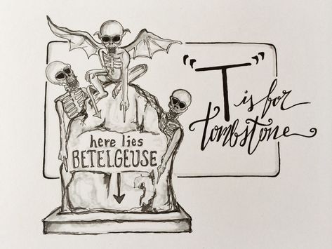 Beetlejuice Gravestone, Gravestone Drawing, Beetlejuice Tombstone, Tombstone Drawing, Tombstone Tattoo, Beetlejuice Tattoo, Beetlejuice Cartoon, Halloween Tombstones, Happy Hippie