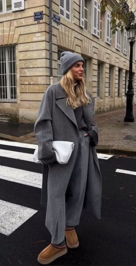 Adanola Knit Jumper, Upstate Ny Fall Outfit, Long Dark Grey Coat Outfit, Negative Temperature Outfit, Grey Wrap Coat Outfit, January Clothing Ideas, Long Grey Wool Coat Outfit, Maxi Puffer Coat Outfit, Outfits New York Winter