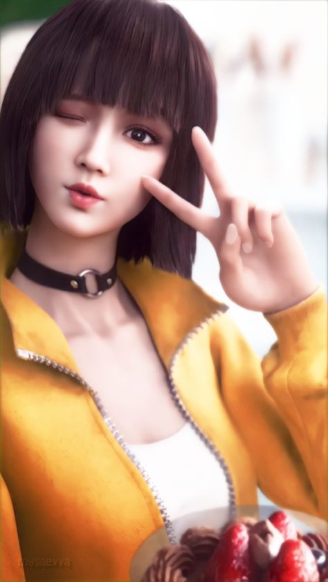 Free Fire Kelly Ff, Kelly Free Fire, Ff Character, Baby In Yellow, Danger Photo, Freefire Background For Editing, Fire Queen, Photoshop Backgrounds Free, Gamer Pics