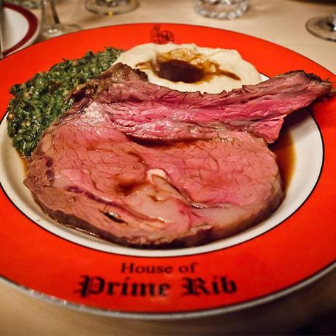 Iconic Steak Houses: House of Prime Rib, San Francisco Beef Rib Roast Recipe, Roast Beef Seasoning, House Of Prime Rib, Beef Rib Roast, Cooking Roast Beef, Rib Roast Recipe, Mutton Chops, Standing Rib Roast, Prime Rib Recipe