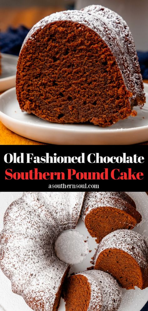 This velvety dessert combines the richness of chocolate with the dense and moist texture of a traditional pound cake. Old Fashioned Chocolate Southern Pound is soft with a tender texture that melts in your mouth with every heavenly bite. Hummingbird Bread Recipe, Traditional Pound Cake, Hummingbird Bread, Soul Recipes, Southern Pound Cake, Craving Chocolate, 2023 Recipes, Chocolate Pound Cake, 2024 Recipes