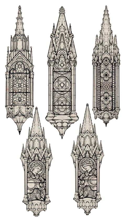 Goth Architecture Tattoo, Gothic Architecture Drawing Easy, Goth Mural, Gothic Cathedral Drawing, Gothic Church Drawing, Gothic Church Tattoo, Church Tattoo Design, Gothic Cathedral Tattoo, Gothic Architecture Tattoo