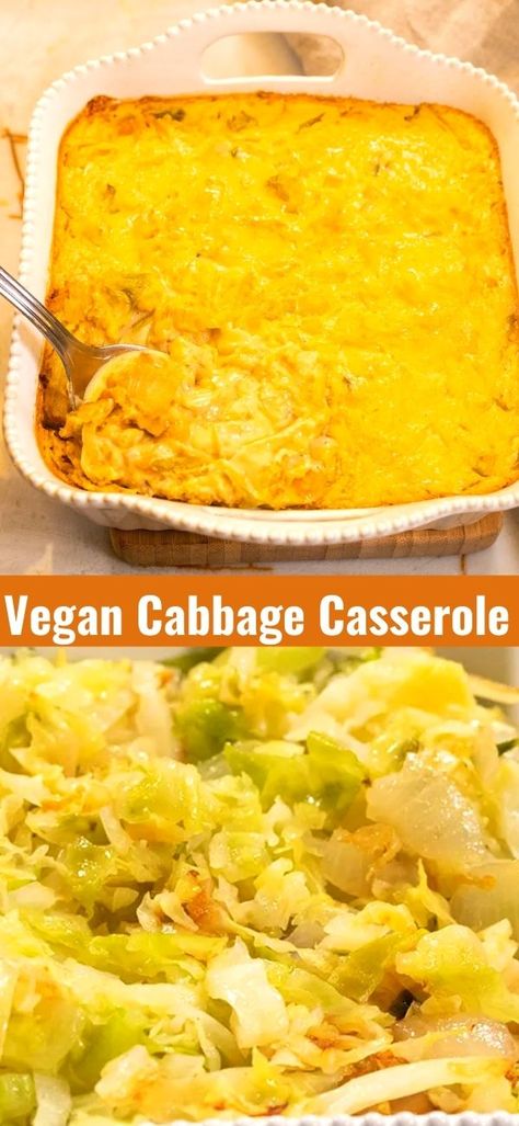 Vegetarian Cabbage Casserole, Vegan Cabbage Dinner Recipes, Wfpb Cabbage Recipes, Vegan Cabbage Casserole Recipes, Cabbage Entree Recipes, Vegan Cabbage Casserole, No Meat Casseroles, Vegan Entree Recipes Main Dishes, Vegan Cabbage And Chickpea Pie