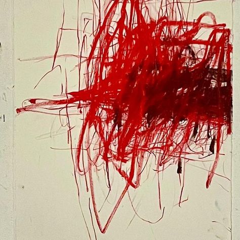 lindsey harald-wong (@lindseyharaldwong) • Instagram-foto's en -video's Red Scribble, 2024 Art, Instagram Drawing, Neo Expressionism, Cy Twombly, Scribble Art, Modern Oil Painting, Red Abstract, Color Story