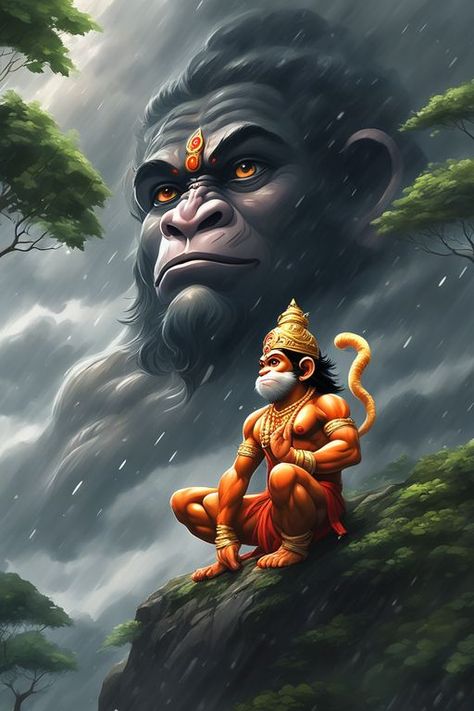 Hanuman's Beautiful AI images All Gods In One Picture, Agori Baba, Lord Hanuman Images, Jay Shivray, Christmas Salon, Diwali Vector, Hanuman Images Hd, Bal Hanuman, All God Images