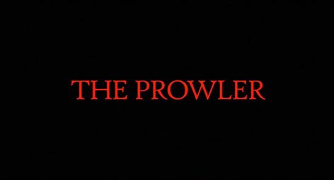 Prowler Aesthetic, The Prowler, Mine Mine, 80s Horror, Title Card, New Pins, Universe, Neon Signs, Film