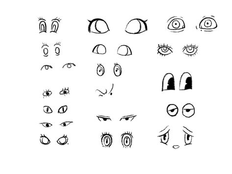 Eyes Types Drawings, Eye Doodle, Eye Practice, Clothes Study, Cartoon Clothes, Expressive Faces, Journaling Aesthetic, Logo Foto, Cartoon Eyes