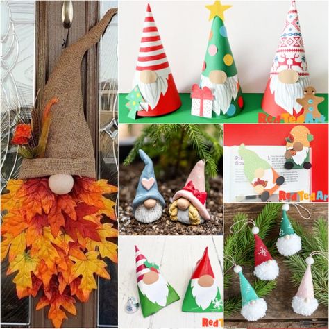 Fall Gnome Crafts For Kids, Gnome Ornaments Diy, Origami Bookmark Corner, Valentines Art For Kids, Christmas Gonks, Diy Toilet Paper, Gnome For Christmas, Gnome Crafts, Thanksgiving Crafts Preschool