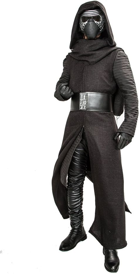 Kylo Ren was the name assumed by a Force-sensitive human male who was a member of the Knights of Ren, and an ally of the First Order, approximately thirty years after the Battle of Endor.The individual who came to be known as Kylo Ren was born some time after the Battle of Endor. As an adult, approximately thirty years later, he had become a follower of the dark side of the Force and a member of the Knights of Ren, taking on Ren as a surname. Kylo Ren Outfit, Kylo Ren Costume, Celebration Orlando, Kylo Ren Costumes, Kylo Ren Cosplay, Star Wars Halloween Costumes, Jedi Robe, Ren Star Wars, Popular Costumes