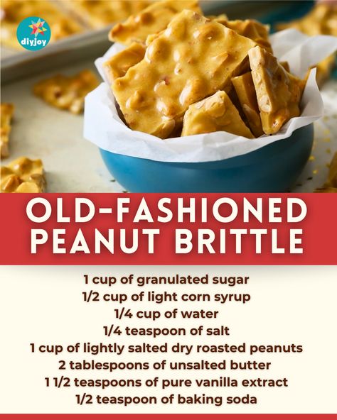 This old-fashioned peanut brittle is perfectly salty, sweet, and crunchy. Make it on the stovetop with just simple ingredients. Scotcheroos Recipe, Cornbread Muffins Recipe, Bacon Chili, Peanut Brittle Recipe, Brittle Recipes, Chocolate Peanut Butter Cake, Avocado Toast Recipe, Love Country, Butter Cake Recipe