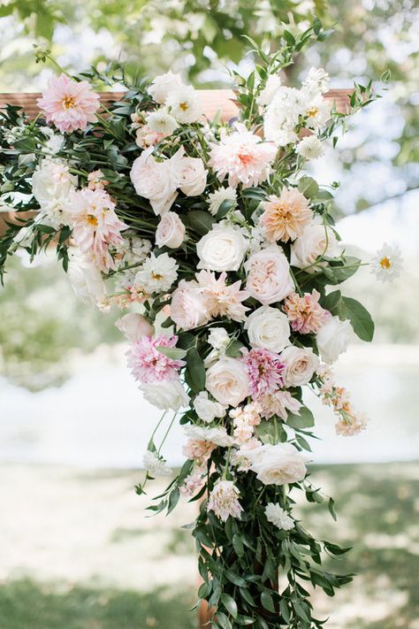 Wedding Arch With Flowers, Wooden Wedding Arch, Arch With Flowers, Wooden Wedding Arches, Lexington Virginia, Wedding Color Combos, Virginia Wedding Venues, Wedding Arch Flowers, Arch Flowers