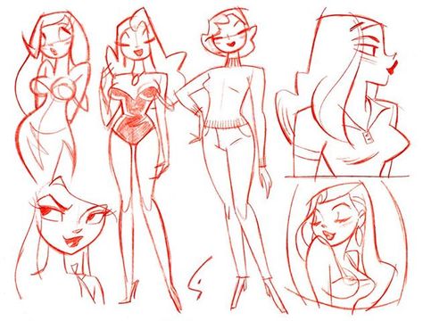 glines sketch Marvel Cartoonverse, Shane Glines, Disney Art Style, Graffiti Girl, Human Figure Drawing, Bruce Timm, Body Reference Drawing, Concept Art Character, Retro Cartoons