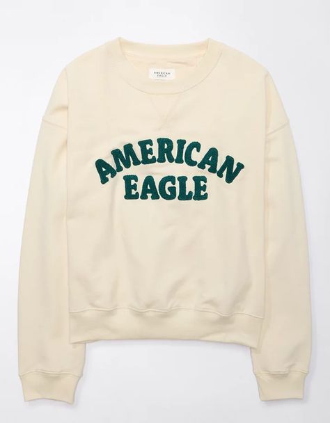 AE Funday Graphic Sweatshirt American Eagle Sweatshirt, Athletic Fit Jeans, Jean Trends, Graphic Tops, Zip Up Hoodies, Mens Outfitters, Crop Sweatshirt, Oversize Hoodie, Leggings Shop