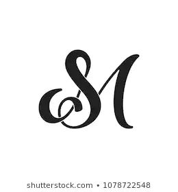 Sm Logo Images, Stock Photos & Vectors | Shutterstock Sm Tattoo, Typography Design Logo, Sm Logo, M Letter Images, Monogram Tattoo, حفل توديع العزوبية, Alphabet Tattoo Designs, M Tattoos, S Letter Images