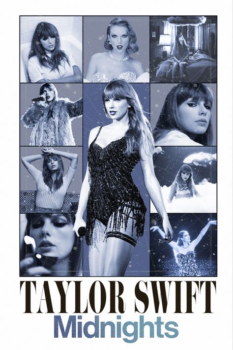 Taylor Swift Midnights Midnights Album, Taylor Swift Midnights, Taylor Swift Birthday, Taylor Lyrics, Taylor Swift Cute, Tour Poster, Estilo Taylor Swift, Taylor Swift Posters, Swift Photo