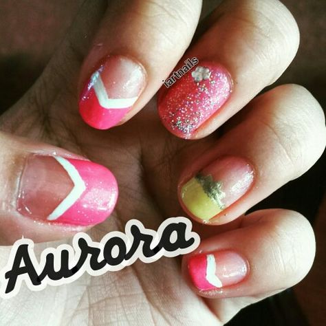 Aurora Nails - Disney's Sleeping Beauty Nail Art #nails #nailart #disney #disneynails #disneynailart #disneyprincess #disneyprincessnails #disneyprincessnailart #aurora #auroranails #auroranailart #briarrose #briar #rose #briarrosenails #briarrosenailart #princessaurora #princessauroranails #princessauroranailart #sleepingbeauty #sleepingbeautynails #sleepingbeautynailart Disney Princess Nail Art, Disney Princess Nails, Aurora Nails, Briar Rose, Nail Art Disney, Disney Sleeping Beauty, Princess Aurora, Nails For Kids, Disney Nails