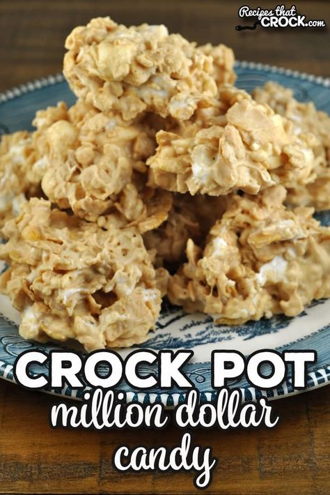 I can't wait for you to try this Million Dollar Crock Pot Candy! It is incredibly easy to make and is always an instant favorite wherever I bring it! via @recipescrock Crockpot No Bake Cookies, Quick Easy Candy Recipes, Crock Pot Candy Recipes, Crock Pot Fudge, Crockpot Desserts Easy, Desserts Crockpot, Crock Pot Candy, Crockpot Candy Recipes, Slow Cooker Candy