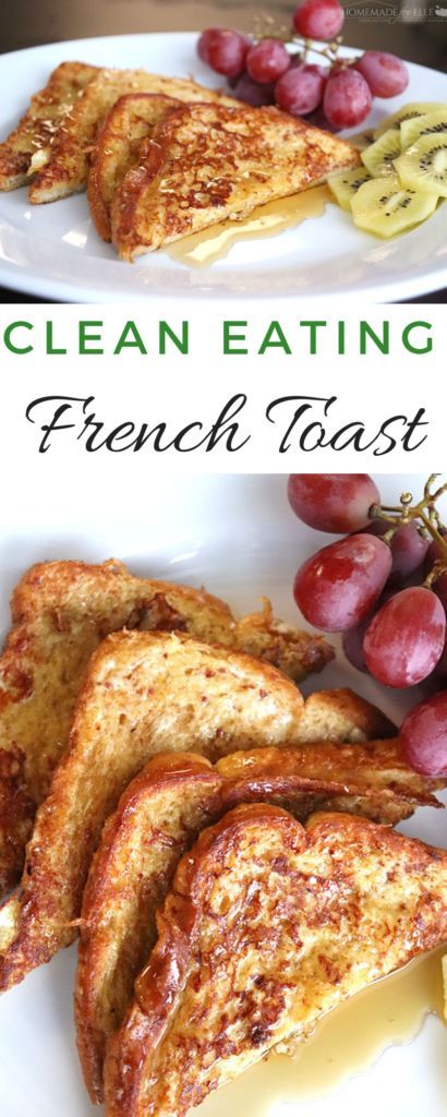 How to Make Clean Eating French Toast Menu Sarapan Sehat, Deep Cleaning Hacks, Make Clean, Clean Eating Breakfast, Clean Eating Meal Plan, 15 Minute Meals, Healthy Clean Eating, French Toast Recipe, Toast Recipes