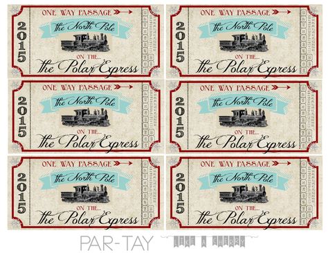 authentic looking polar express free printable train tickets for your christmas party or family gathering Polar Express Activities, Polar Express Bell, Polar Express Tickets, Ticket Template Printable, Polar Express Christmas Party, Polar Express Theme, Polar Express Movie, Polar Express Party, Ward Christmas Party