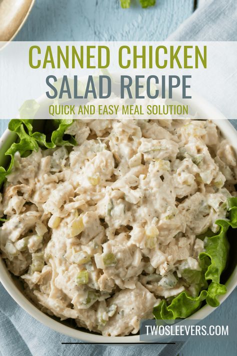 Chicken Salad Sandwich With Canned Chicken, Canned Chicken Recipes Salad, Chicken Salad Canned Chicken Easy, Chicken Salad With Jalapenos, Canned Chicken Salad Sandwich Recipe, Easy Chicken Salad With Canned Chicken, How To Make Chicken Salad Sandwiches, Easy Simple Chicken Salad Recipe, Best Canned Chicken Salad Recipe