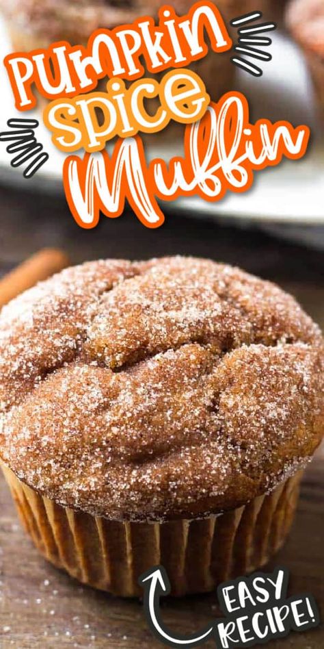 Easy Pumpkin Spice Muffins, Muffins Chocolate Chip, Moist Pumpkin Muffins, Cookies Pumpkin, Pumpkin Muffins Easy, Cinnamon Pumpkin, Pumpkin Muffin Recipes, Pumpkin Spice Recipe, Streusel Muffins