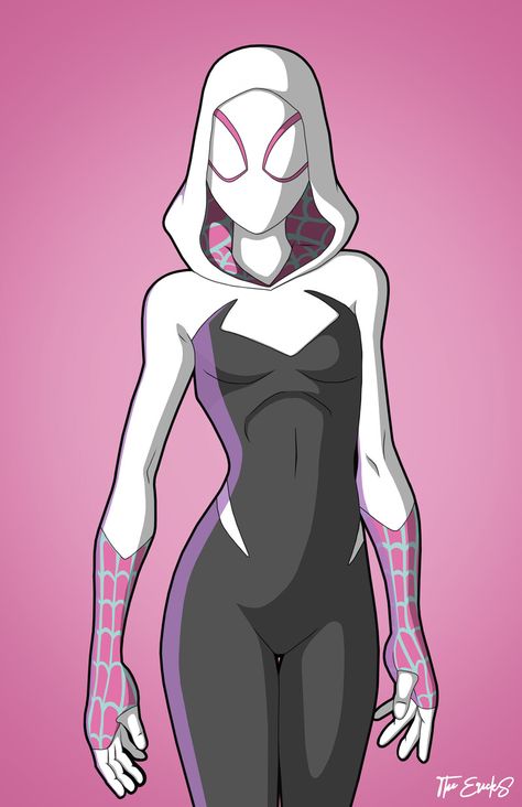 ArtStation - Spider-Gwen by The ErickS, The ErickS Spiderman Images, Spider Man Across The Spider Verse, Across The Spider Verse, Gwen Stacy, Spider Gwen, Spider Verse, Marvel Studios, Marvel Universe, Help Me