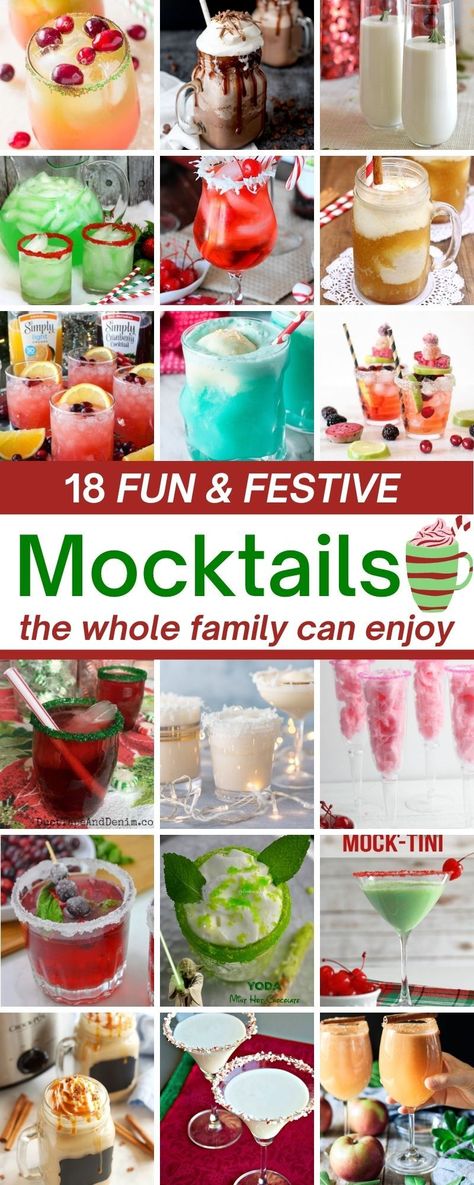 Christmas Mocktails, New Years Eve Drinks, Virgin Drinks, Fizzy Drinks, Alcohol Free Drinks, Punch Drinks, Drink Recipes Nonalcoholic, Smoothie Drink Recipes, Festive Drinks