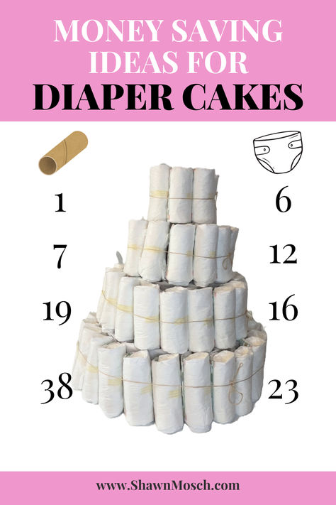 diaper cake, baby shower, decorations