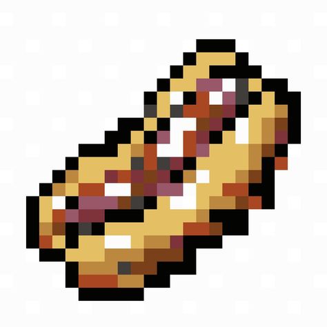 #cc0 Hot Dog Pixel Art, Dog Pixel Art, 8 Bits, Public Domain, Hot Dogs, Pixel Art, Dogs, Art