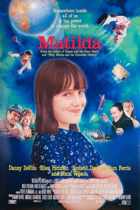 (1996) Matilda Film, Matilda 1996, Matilda Movie, Embeth Davidtz, Disneysea Tokyo, Best Kid Movies, Mara Wilson, Netflix Kids, Danny Devito