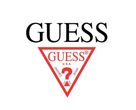 Guess Logo Design, Fashion Vector, Brand Symbols, Guess Logo, Symbol Design, Design Clothes, Logo Banners, Marketing Design, Custom Illustration