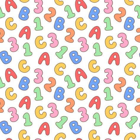 Back To School Pattern, School Pattern, School Fonts, School Season, Hand Drawn Pattern, Repeat Pattern, Vector Hand, Repeating Patterns, Cute Pattern