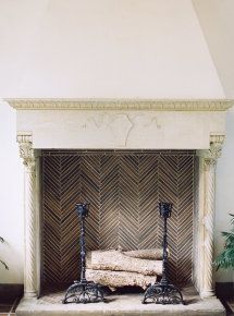 Chevron Fireplace, Fireplace Mantels Decor, Herringbone Fireplace, Fireplace Tiles, French Estate, Fireplace Living Room, Custom Fireplace, Country Interior, Fire Places