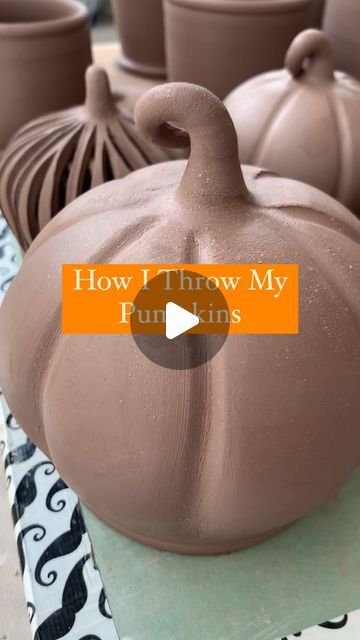 Fall Ceramics, Pottery Pumpkins, Pumpkin Pottery, Coil Pottery, Doing Your Best, Pottery Inspo, Large Pumpkin, Better Job, How To Make Pumpkin