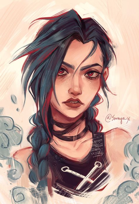 Arcane Style Art, Jinx Fanart Arcane, Jinx Arcane Fanart, Jinx Drawing, 4k Wallpapers For Mobile, Jinx Fanart, Arcane Art, Arcane Fanart, Character Studies