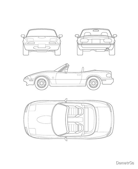 "Mazda MX-5 NA Miata Blueprint" iPad Case & Skin for Sale by Demetr0s | Redbubble Na Miata, Mazda Mx 5, Mazda Mx5 Miata, Miata Mx5, Mazda Mx, Mazda Miata, Car Sketch, Mazda Mx5, Car Humor