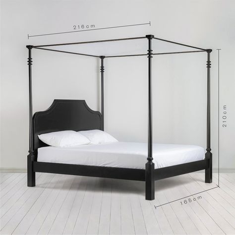 NIX BY NICOLA HARDING | Folly Four Poster Bed — BROOKS THOMAS Bronze Railing, Four Poster Bed Frame, Nicola Harding, Poster Beds, Timber Beds, 4 Poster Beds, Old Sofa, Four Poster Bed, Four Poster