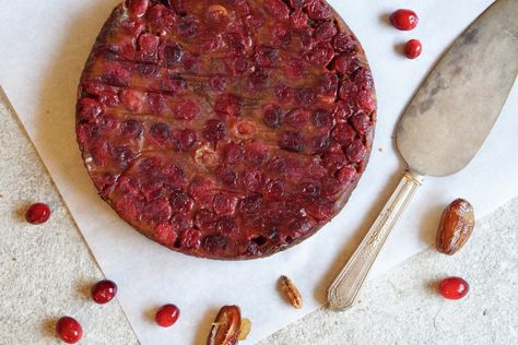 Cranberry Date Upside Down Cake {AIP, Paleo} Aip Cake, Aip Sweets, Cranberry Upside Down Cake, Aip Baking, Autoimmune Protocol Recipes, Grass Fed Gelatin, Aip Desserts, Paleo Sweets, Cake Mixture