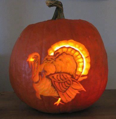 Very cool idea, but it feels a little like "mixed metaphors"! Turkey Pumpkin Carving, Pumpkin Carving Pictures, Turkey Carving, Carving A Turkey, Pumpkin Turkey, Pumpkin Carving Kits, Pumkin Carving, Pumpkin Beer, Turkey Pumpkin