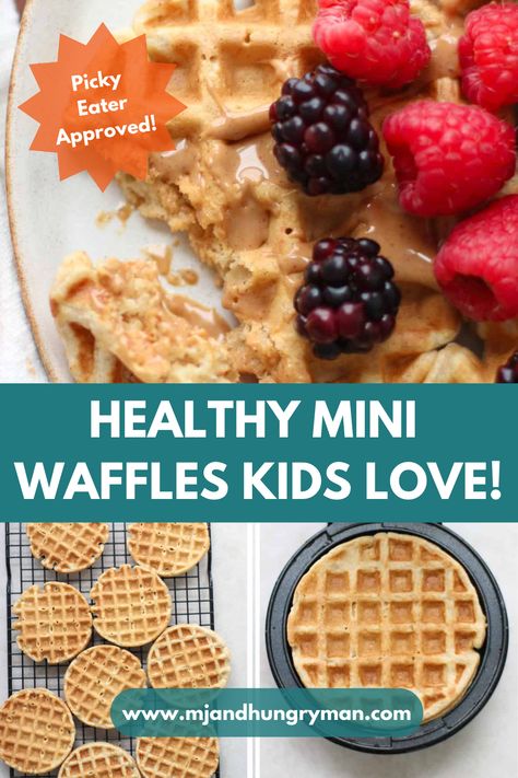 Blw Tips, Homemade Waffle Mix, Mini Waffle Recipe, Savory Waffle Recipe, Mini Waffles, Family Friendly Breakfast, Family Breakfast Recipes, Toddler Foods, Waffle Iron Recipes