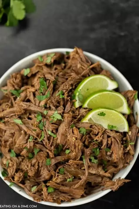 Mexican Shredded Beef Tacos, Shredded Beef Tacos Recipes, Chef Desserts, Slow Cooker Chili Easy, Shredded Beef Recipes, Instant Pot Mexican, Shredded Beef Tacos, Mexican Shredded Beef, Gluten Free Instant Pot