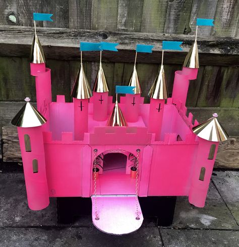 3d Shapes Project, Castle Art Projects, Shapes Project, Maths Project, Castle Ideas, Jumping Castle, Cardboard Castle, Princess Theme Birthday, Chalkboard Drawings