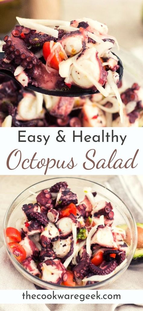 Portuguese Octopus, Octopus Salad Recipe, Salad Food Photography, Fine Dining Food, Octopus Salad, Octopus Recipes, Geek Food, Food Salad, Grilled Octopus