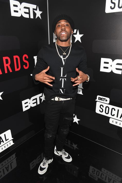 ATLANTA, GA - FEBRUARY 11: YFN Lucci attends BET's Social Awards 2018 at Tyler Perry Studio on February 11, 2018 in Atlanta, Georgia. (Photo by Paras Griffin/Getty Images for BET) Rapper Drip, Yfn Lucci, Kay Flock, Lil Tjay, Tyler Perry, February 11, Music Aesthetic, Atlanta Georgia, Atlanta Ga