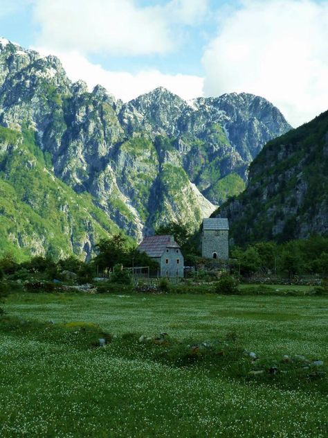 Theth National Park, Albanian Alps, Dream Places To Go, Albanian Culture, Wallpapers Quotes, Dream Places, Europe Trip, Albania, The Map